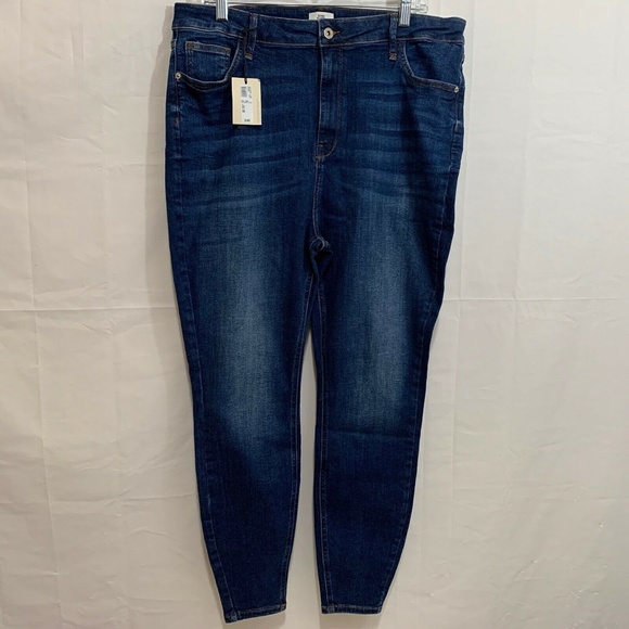 River Island Womens NWT Hailey High Rise Jeans Size Plus 18 - Picture 2 of 7